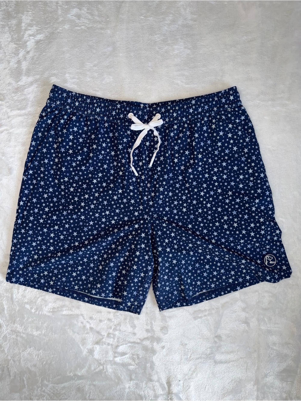 RHOBACK Medley 6.5” Swim Trunk  Men’s Large In The Starlight Admiral Navy *LINED